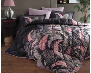 Clasy Çift Kişilik Ranforce Uyku Seti Hena v1 Antrasit