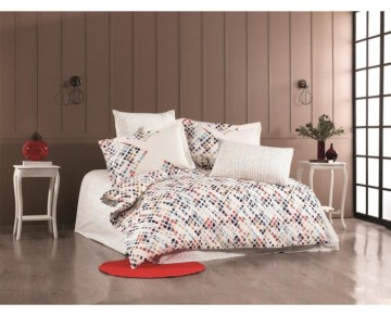 Hobby Çift Kişilik Poplin Nevresim Rithym Lacivert