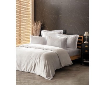 Cotton Box Silky İpek Çift Kişilik Nevresim Takımı Beyaz