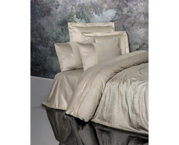 Cotton Box Çift Kişilik Jakarlı Saten Nevresim Takımı Demure Vizon