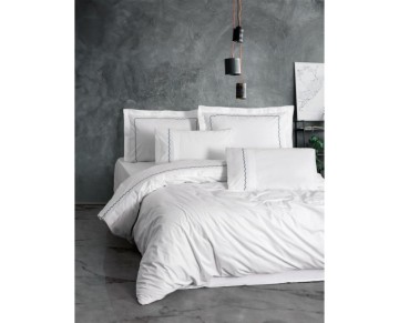 Cotton Box Clasic Pamuk Nevresim Takımı Çift Kişilik Josina Bej