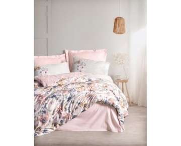 Cotton Box Çift Kişilik Saten Nevresim Takımı Dalya Pudra