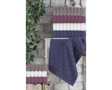 Altınbaşak Jakarlı 4´lü 50x90 El Havlusu Monna V2 Gülkurusu