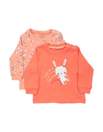 3/18 AY 16323 4 Beden 2'in 1 Pack Kız Flower Garden Sweat