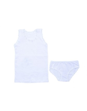 2/11 YAŞ 8660 kız beyaz slip takım