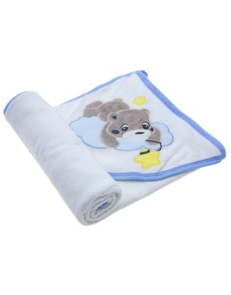 BULUT USTUNDE AYI VE YILDIZ NAKISLI HAVLU