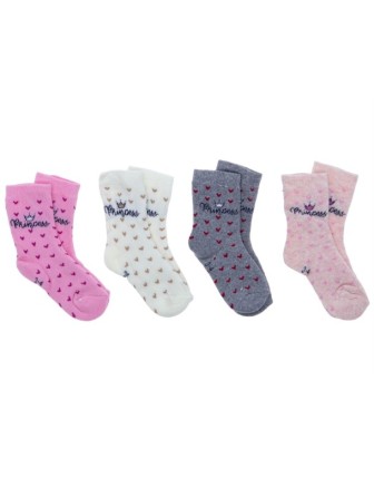 1/4 YAŞ 4035 KIZ BEBE HAVLU SOKET ÇORAP